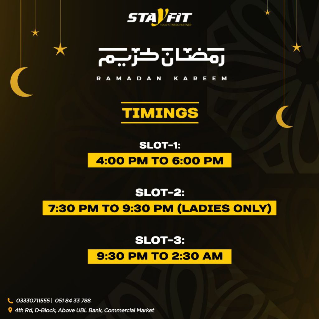 Time Slot For Ramadan!